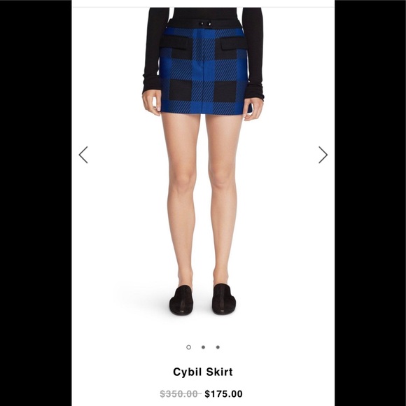 Rag & Bone Cybil Skirt in Blue Buf - Picture 2 of 11